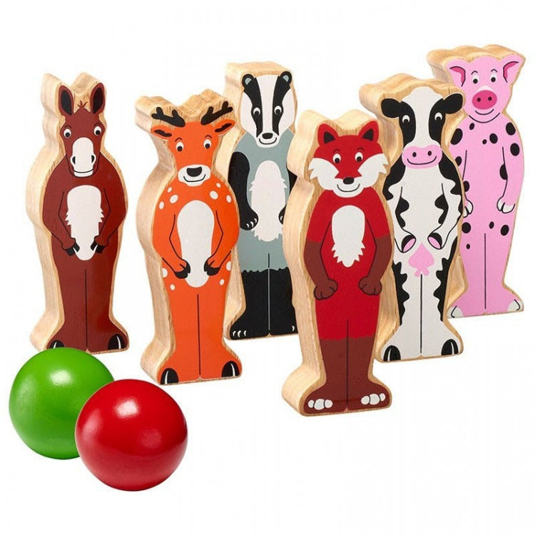 Quilles en bois - Animaux de la campagne