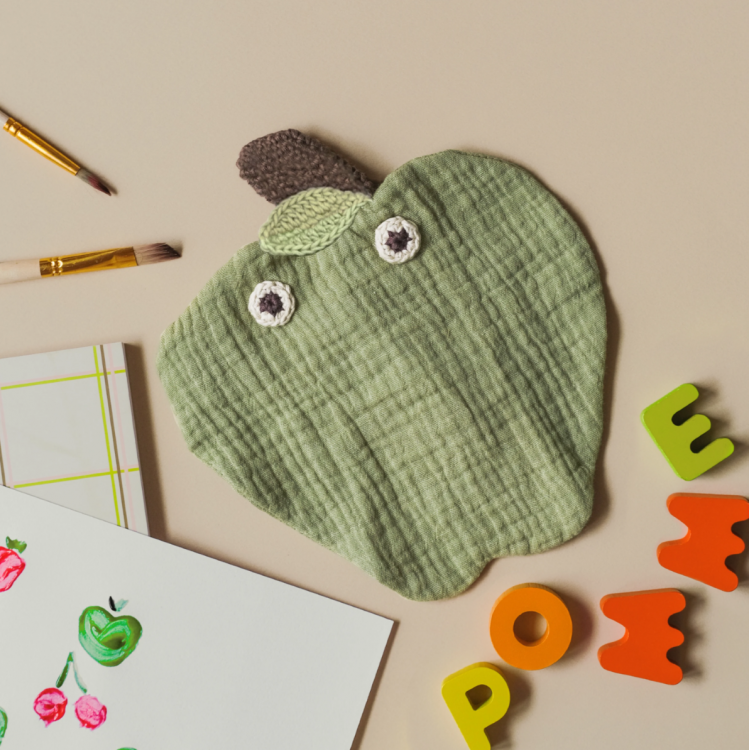 Doudou-lange "Lovie" - Pomme