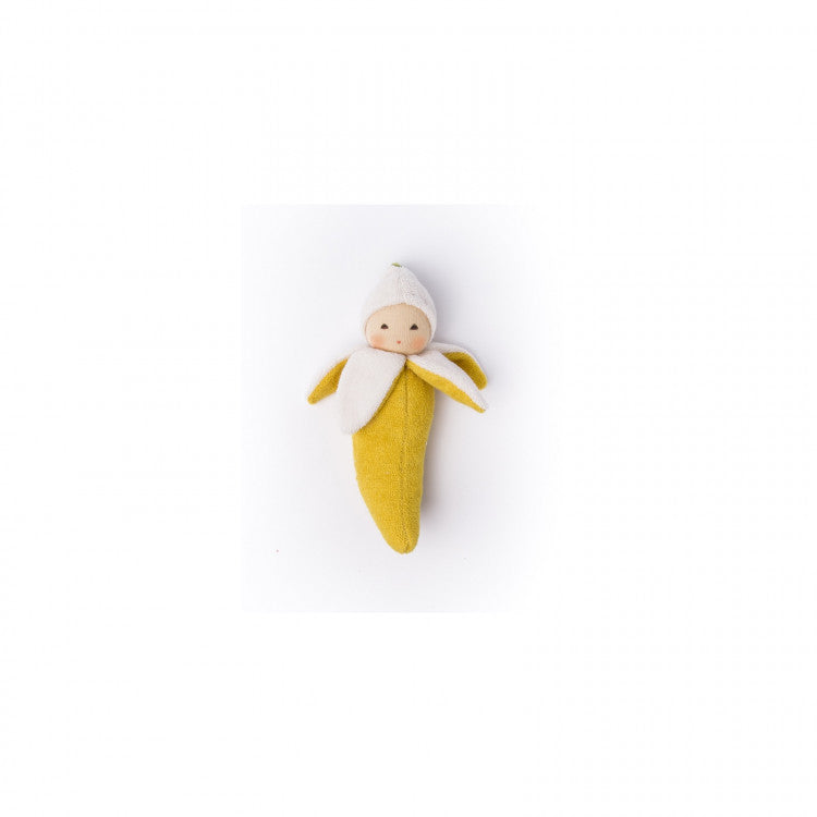 Hochet éponge bio - Banane