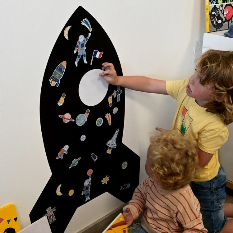 Tableau magnétique Fusée