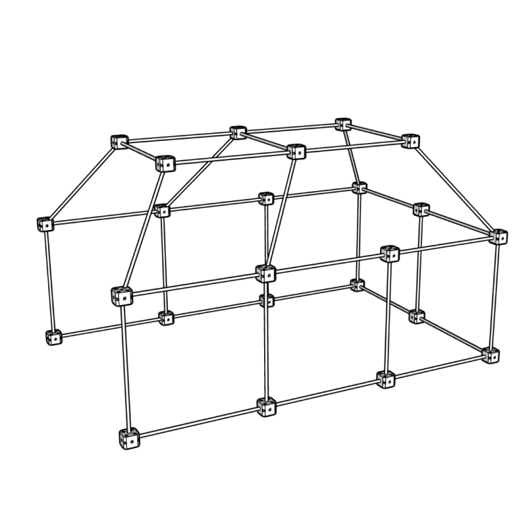 Kit de construction de cabanes d'intérieur - Pack Ecureuil