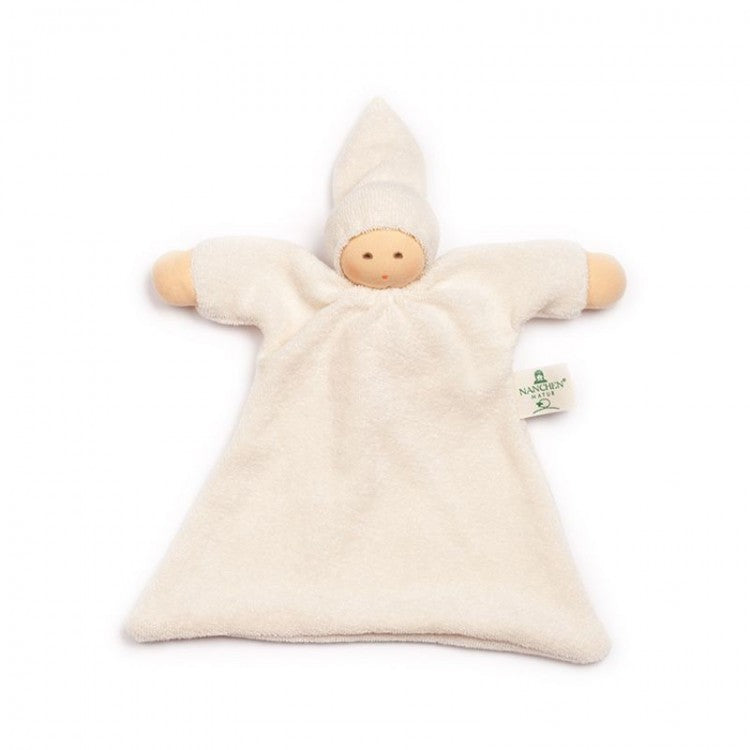 Doudou plat à tête de lutin