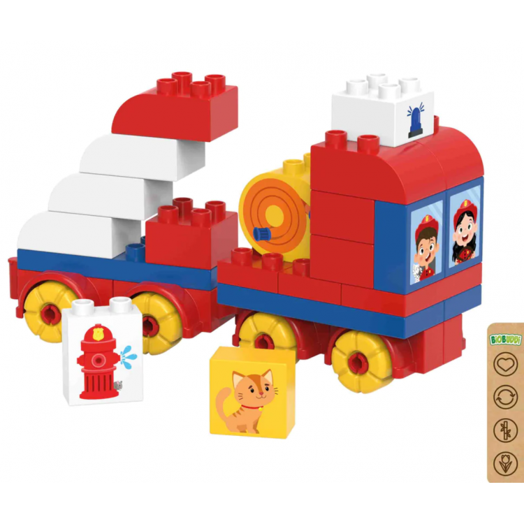 Je de briques en bioplastique - Le camion de pompiers