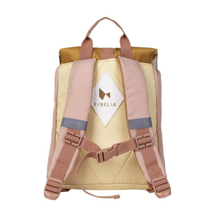 Sac à dos cartable polyester recyclé-Rose