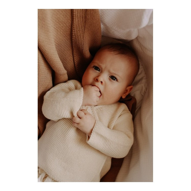 Brassière en maille coton bio et laine mérinos