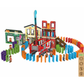 Parcours de dominos en bioplastique - La Ville