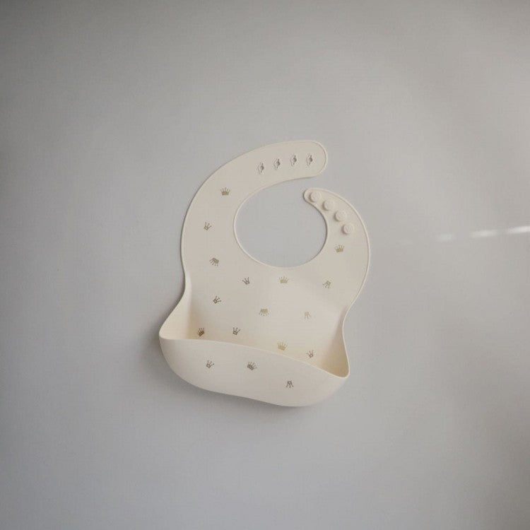 Bavoir repas souple silicone - Couronnes