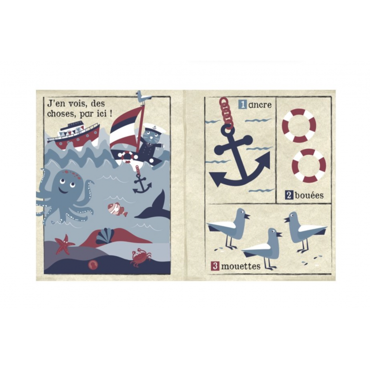 Mon petit journal en tissu - La mer