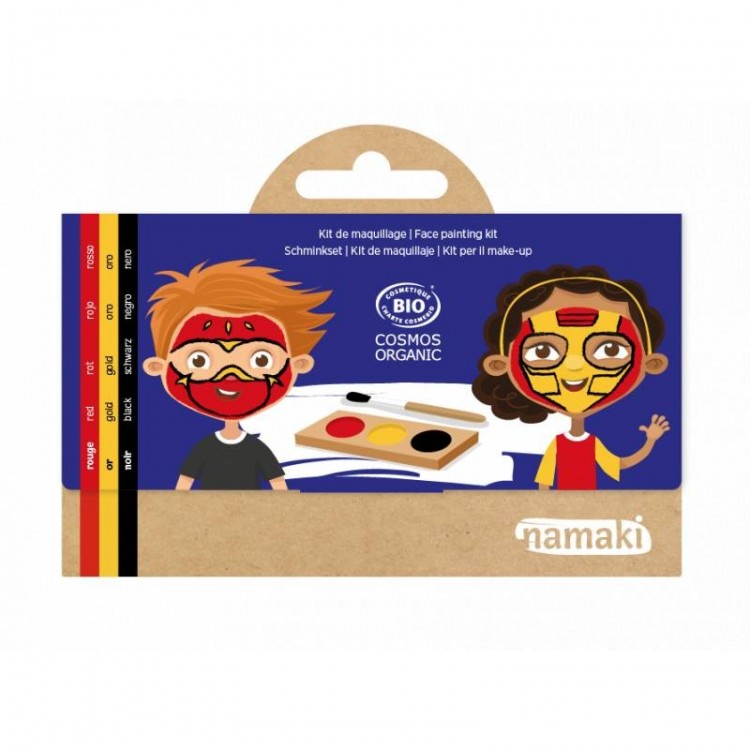 Kit de maquillage 3 couleurs Ninja & Super-héros