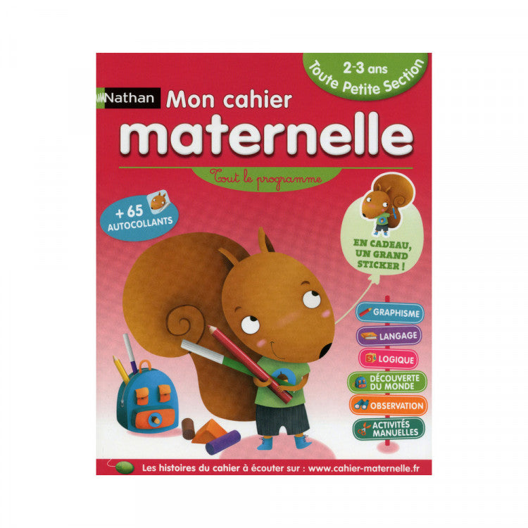 Cahier maternelle Toute Petite Section
