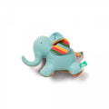Peluche éléphant en coton bio upcyclé
