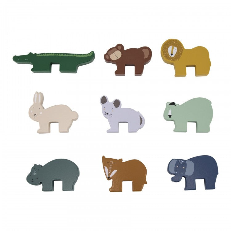 Jeu d'empilage - Animaux en bois