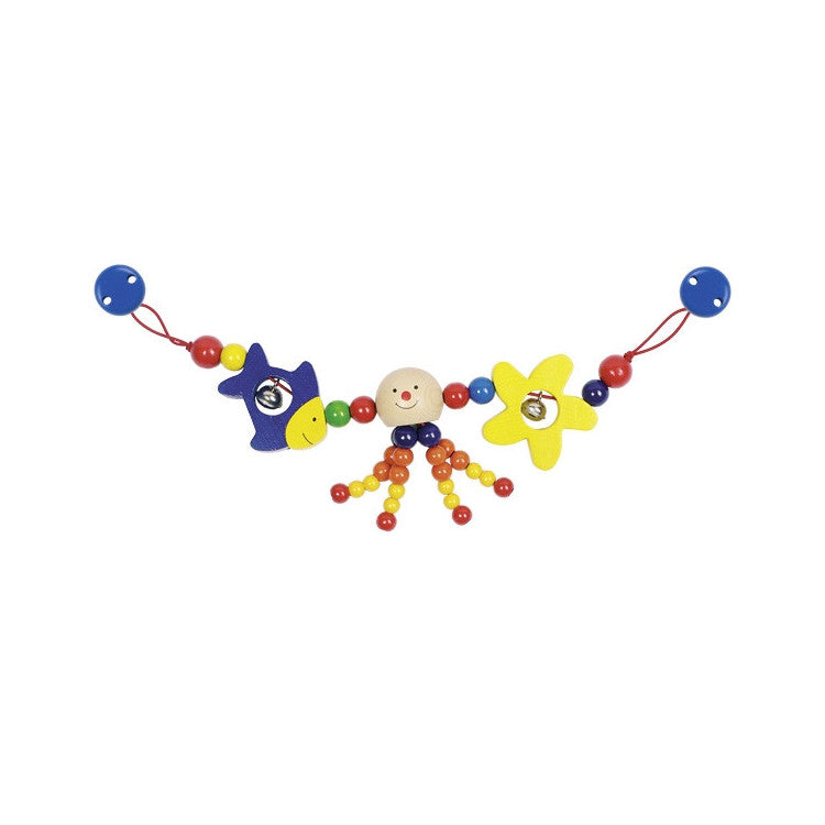 Décoration poussette avec clips- pieuvre