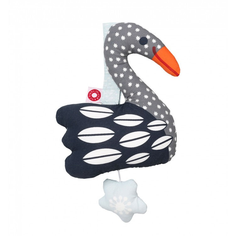 Jouet musical Else le cygne foncé