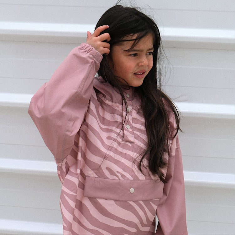 Poncho de pluie recyclé "Zebra"
