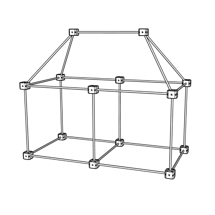 Kit de construction de cabanes d'intérieur - Pack Libellule