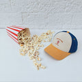 Casquette "Pop corn" en coton upcyclée