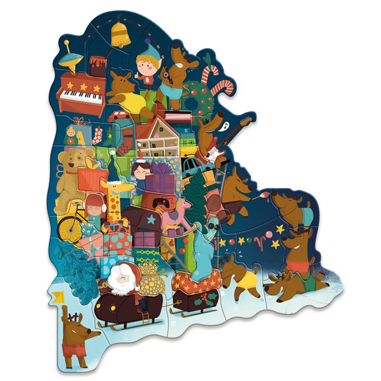 Calendrier de l’avent, Puzzle magnétique de Noël