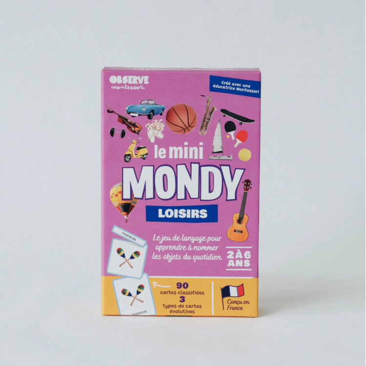 Le Mini-Mondy Loisirs - Cartes de nomenclature Montessori