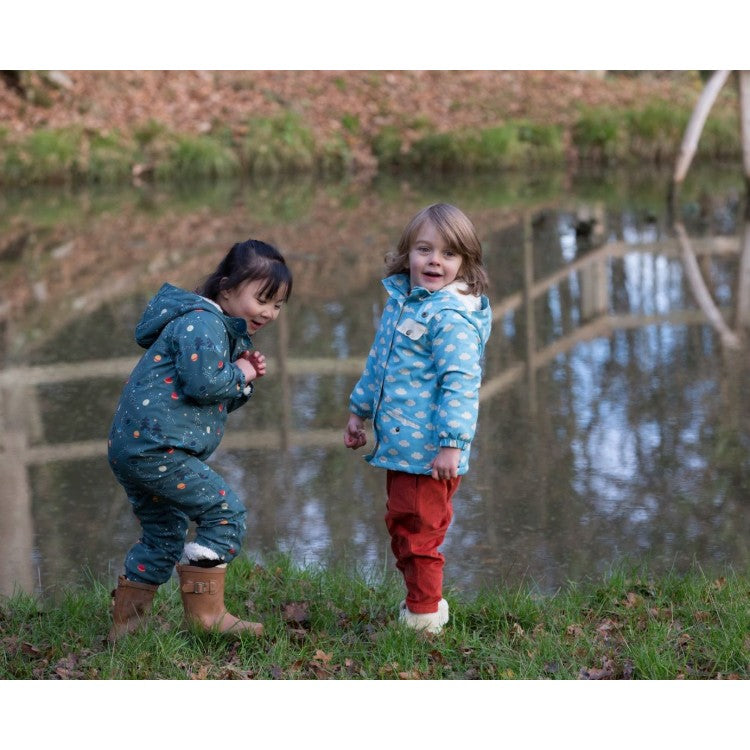 Veste imperméable fourrée - Petits nuages
