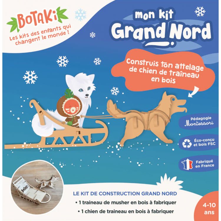 Le kit Grand Nord - Traîneau à construire et à décorer