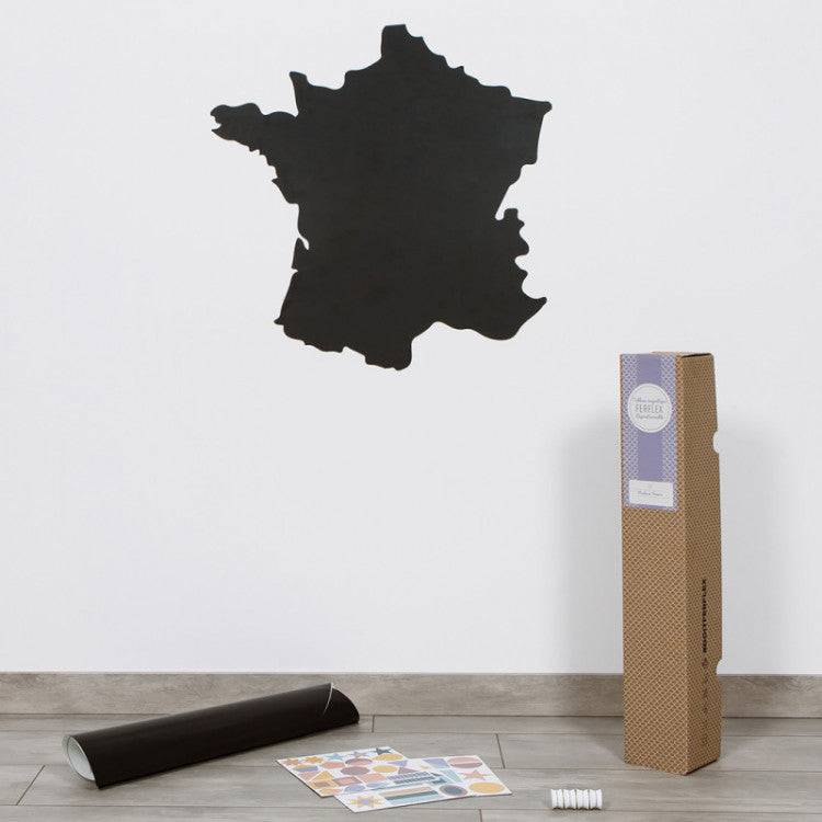 Tableau magnétique mural repositionnable - Carte de France