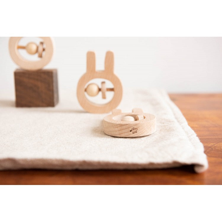 Hochet bois brut Tap Tap Lapin