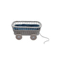 Chariot en osier pour poupées