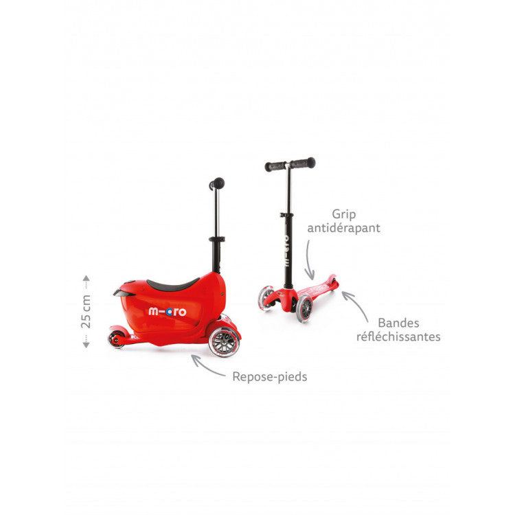 Trottinette porteur Mini 2Go Deluxe Plus