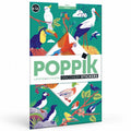 Poster pédagogique géant et stickers - Oiseaux
