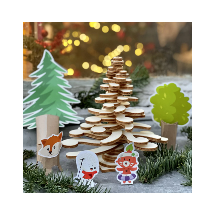 Le kit Forêt - Sapin à construire et à décorer