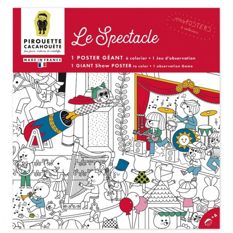 Poster géant à colorier - Le Spectacle