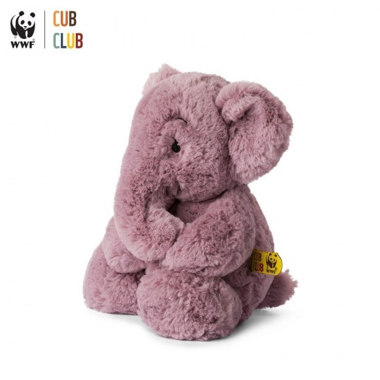 Peluche ultra-douce Ebu l'éléphant rose 29cm