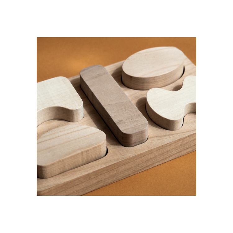 Formes à encastrer en bois naturel