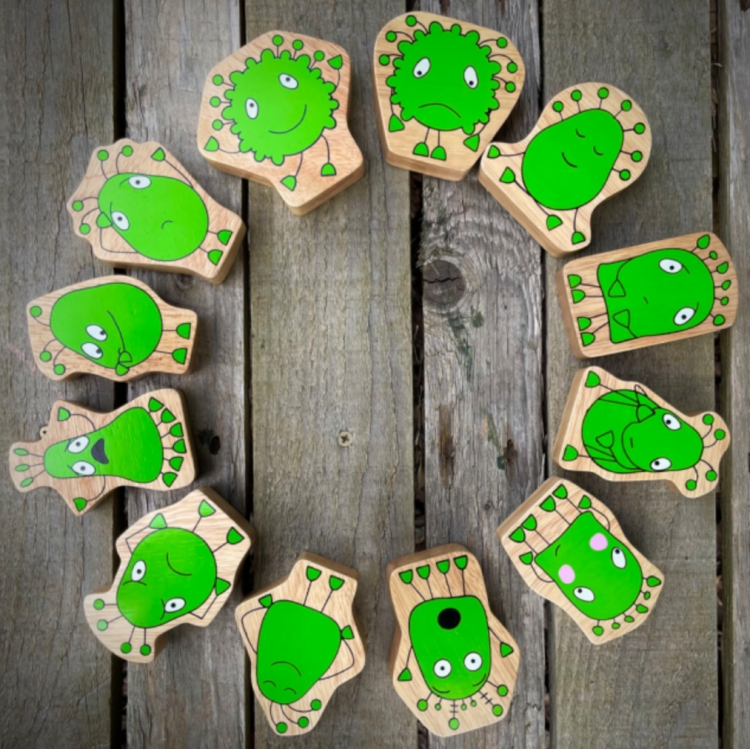 Jeu en bois - Compagnons de mes émotions
