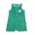 Combishort en éponge avec badge brodé