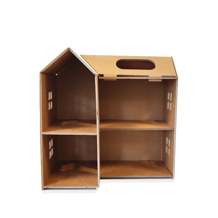 Maison de poupée durable en carton