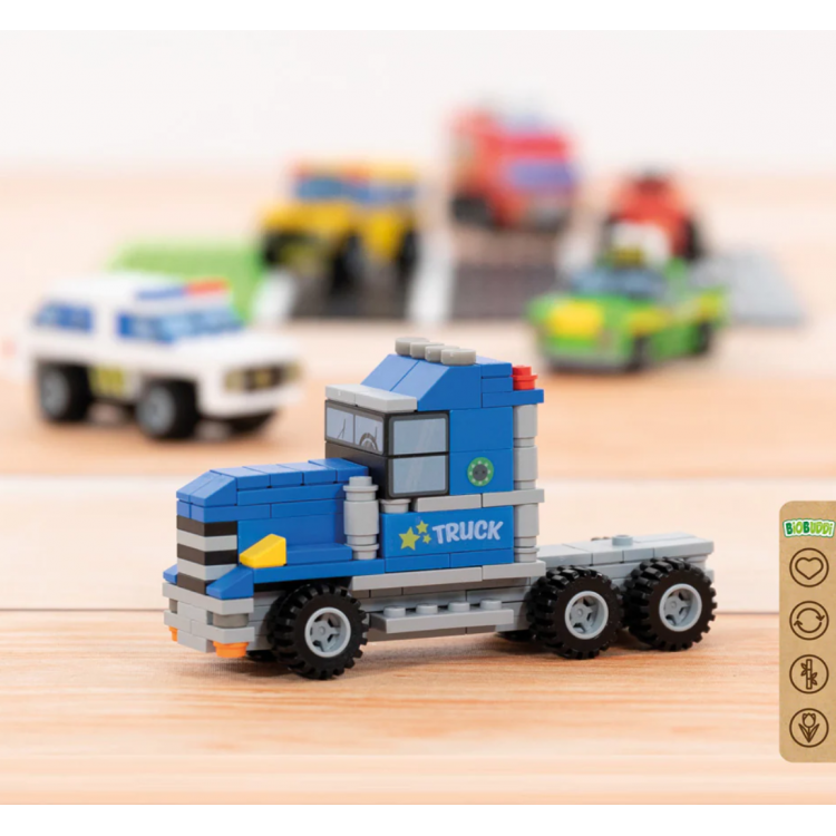 Jeu de briques en bioplastique - Les véhicules électriques