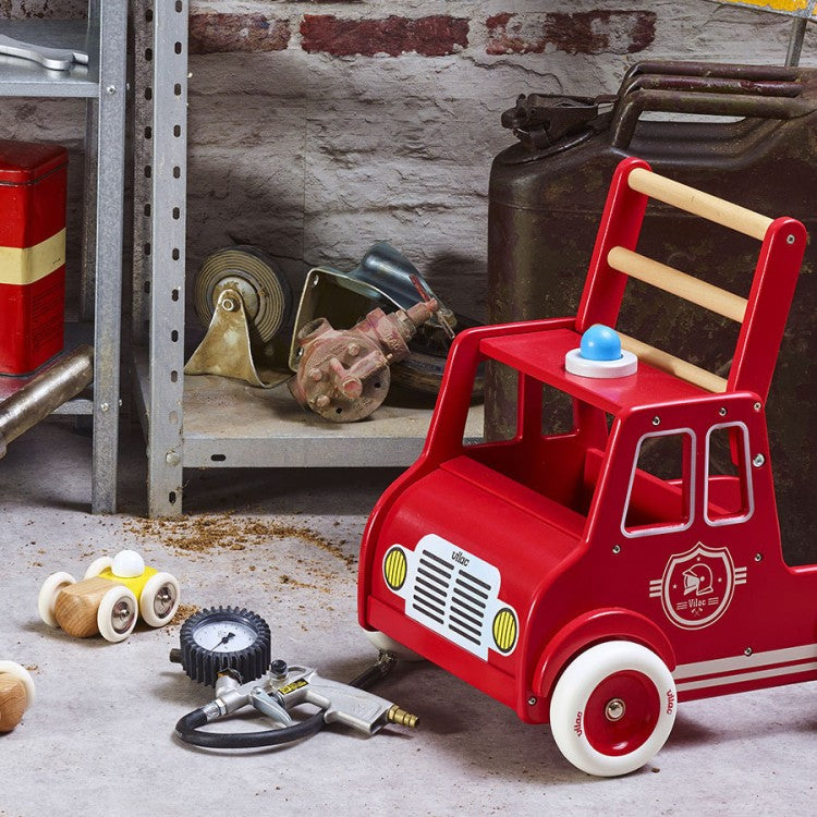 Chariot de marche - Camion de pompiers