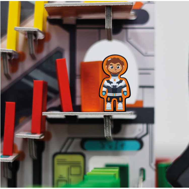 Parcours de dominos en bioplastique - L'Espace