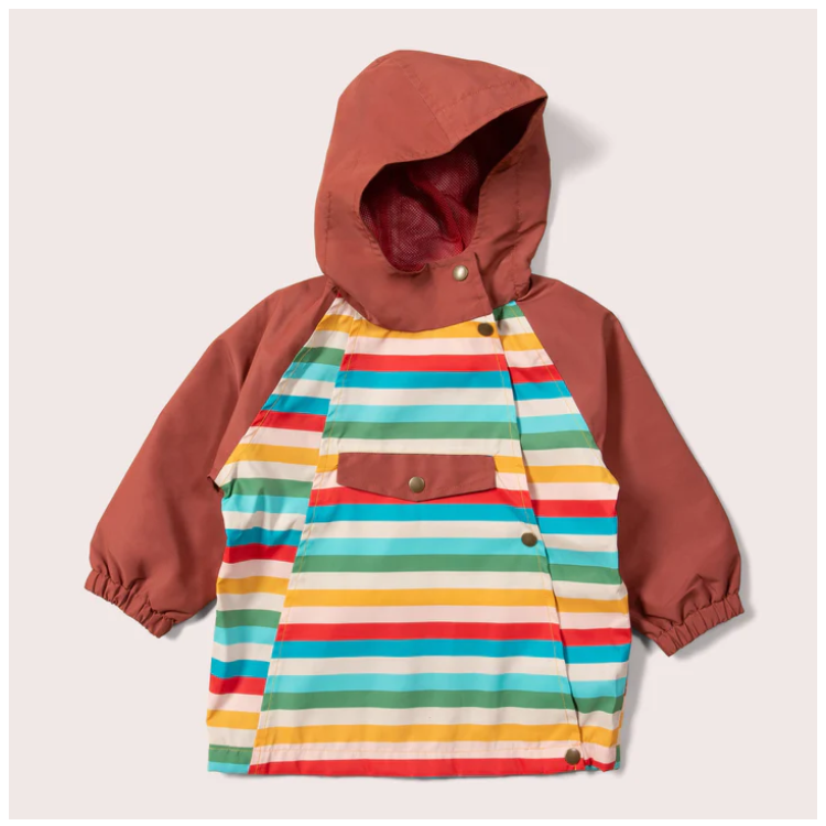 Anorak imperméable recyclé - Rayures