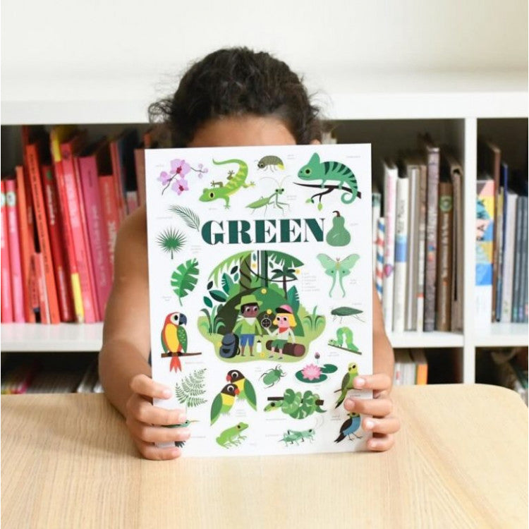 Mini poster 22 stickers - Vert Jungle