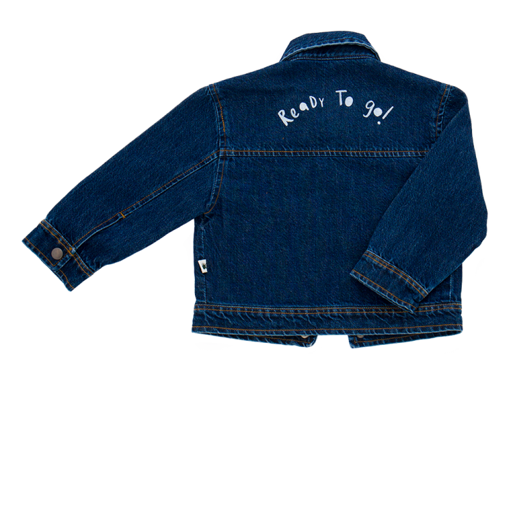 Veste en denim brut