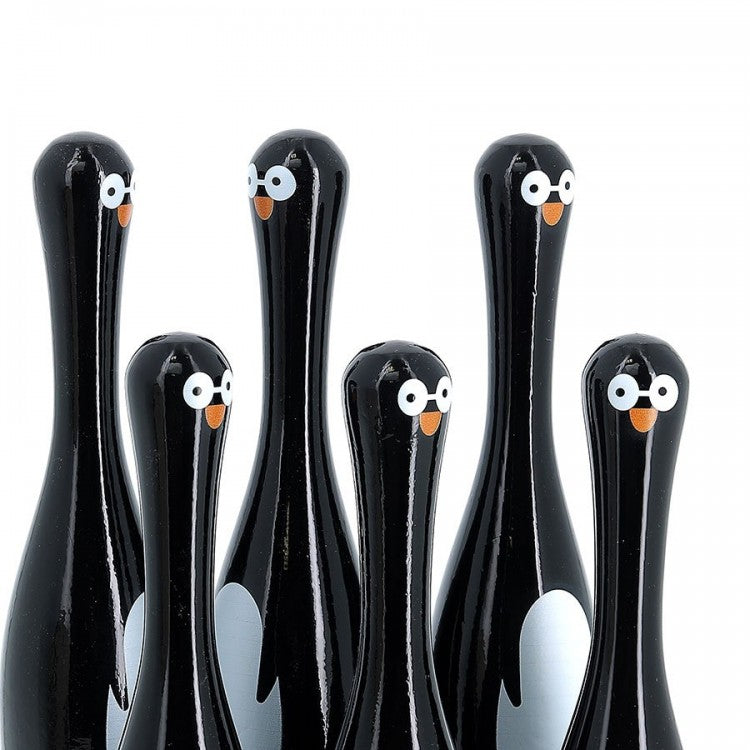 Quilles bowling en bois Pingouins