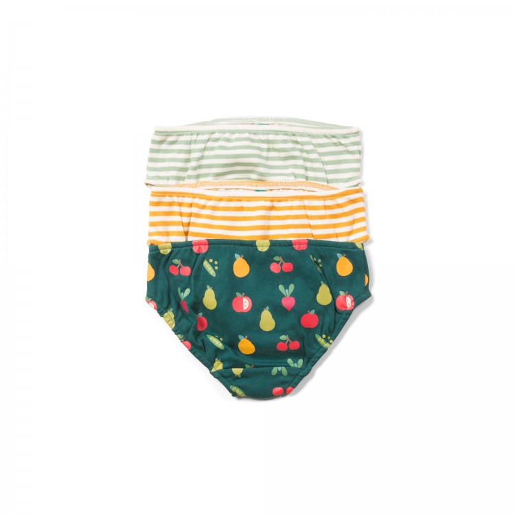 Lot de 3 slips culottes mixtes en coton bio
