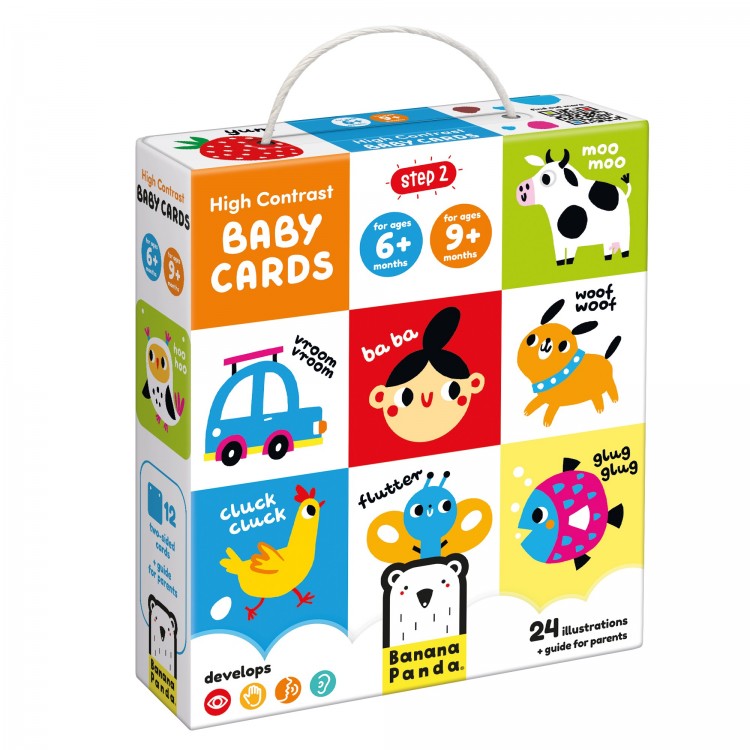 Cartes à contraste bébé - 6 à 9 mois et plus