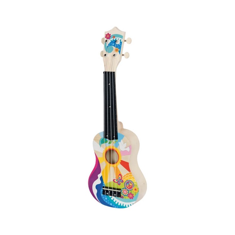 Ukulélé "flower power"