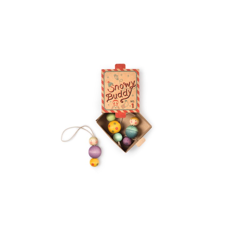 Suspensions de Noël n°1 - Boules "Snowy Buddy"