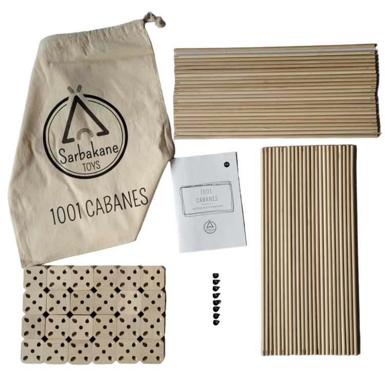 Kit de construction de cabanes d'intérieur - Pack Ecureuil