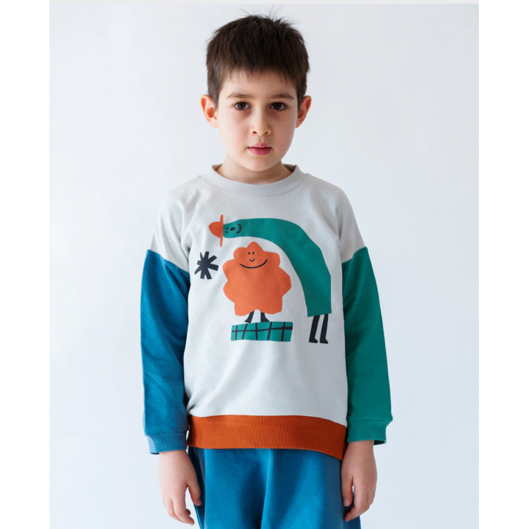 Sweat-shirt molletonné enfant "Bonshommes"